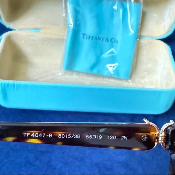 Tiffany & Co. Brown Tortoise Sunglasses - Picture 8 of 8